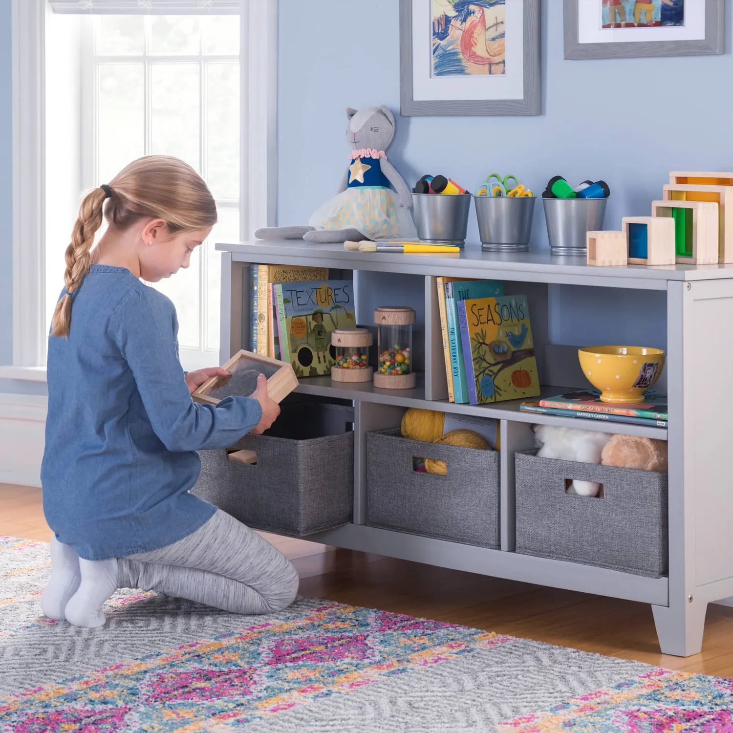 Guidecraft Martha Stewart Kids Low Bookcase boekenkast laag