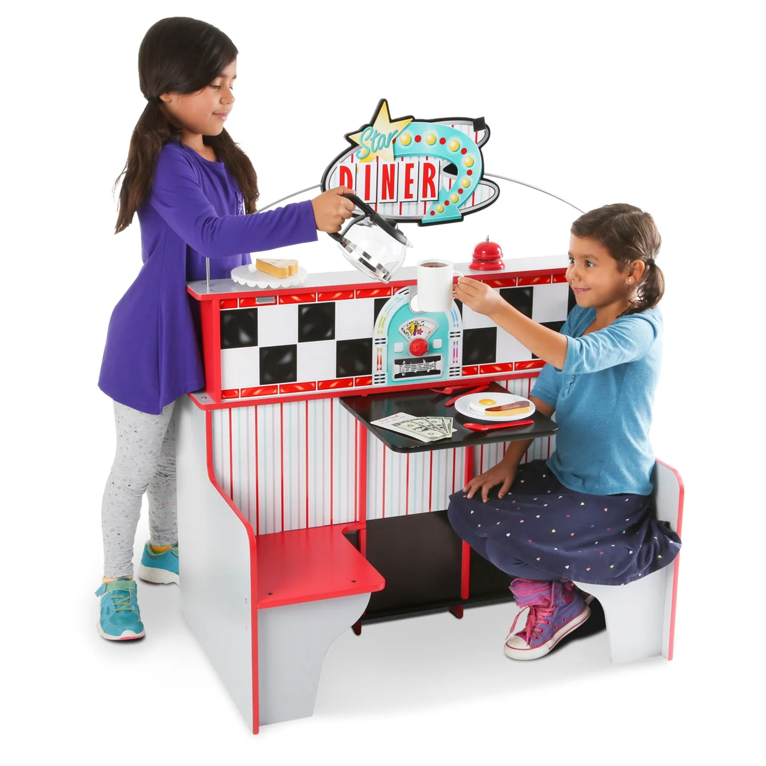 Melissa & Doug Star Diner houten speelrestaurant keuken