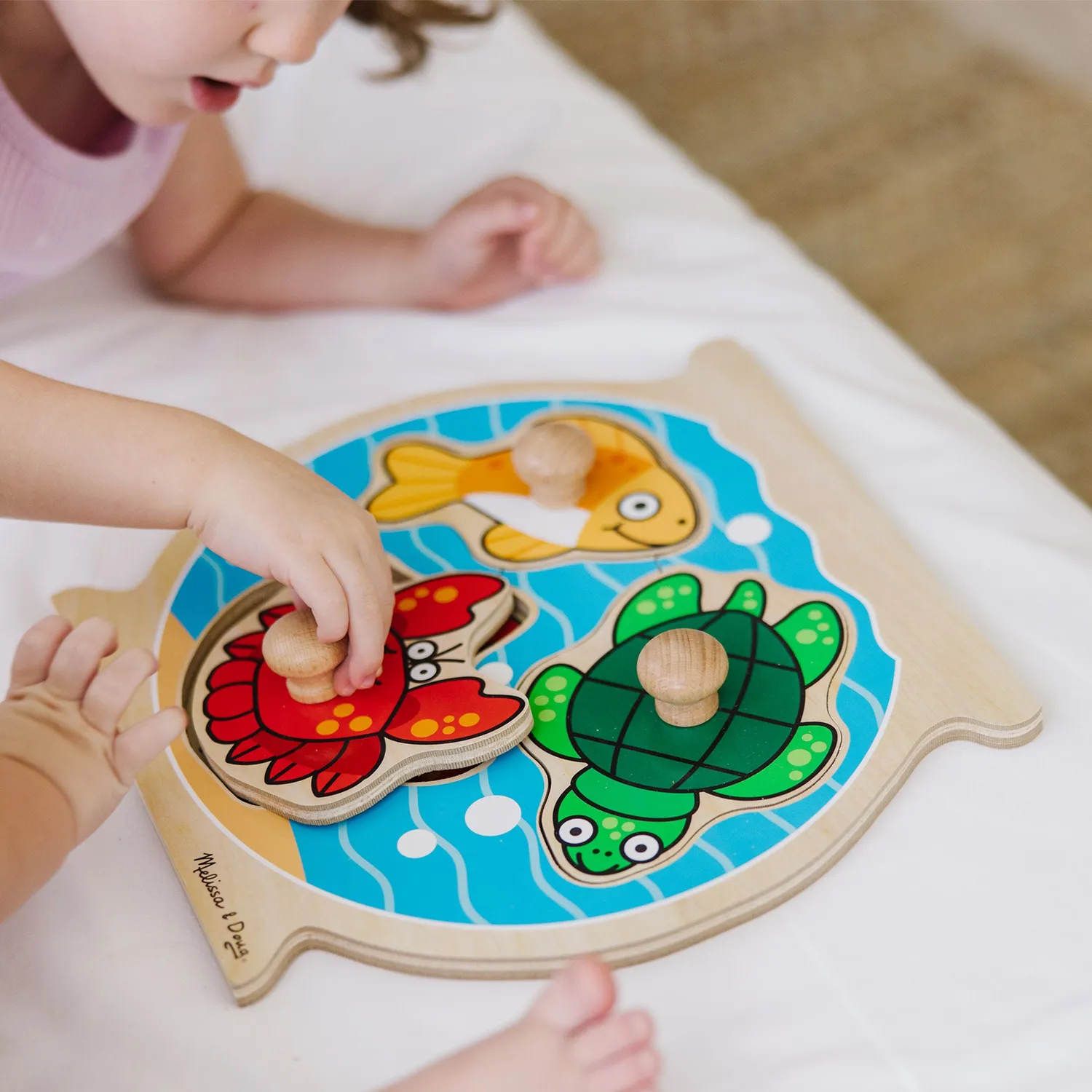 Melissa & Doug Jumbo Knoppuzzel Hout 2-pack dieren