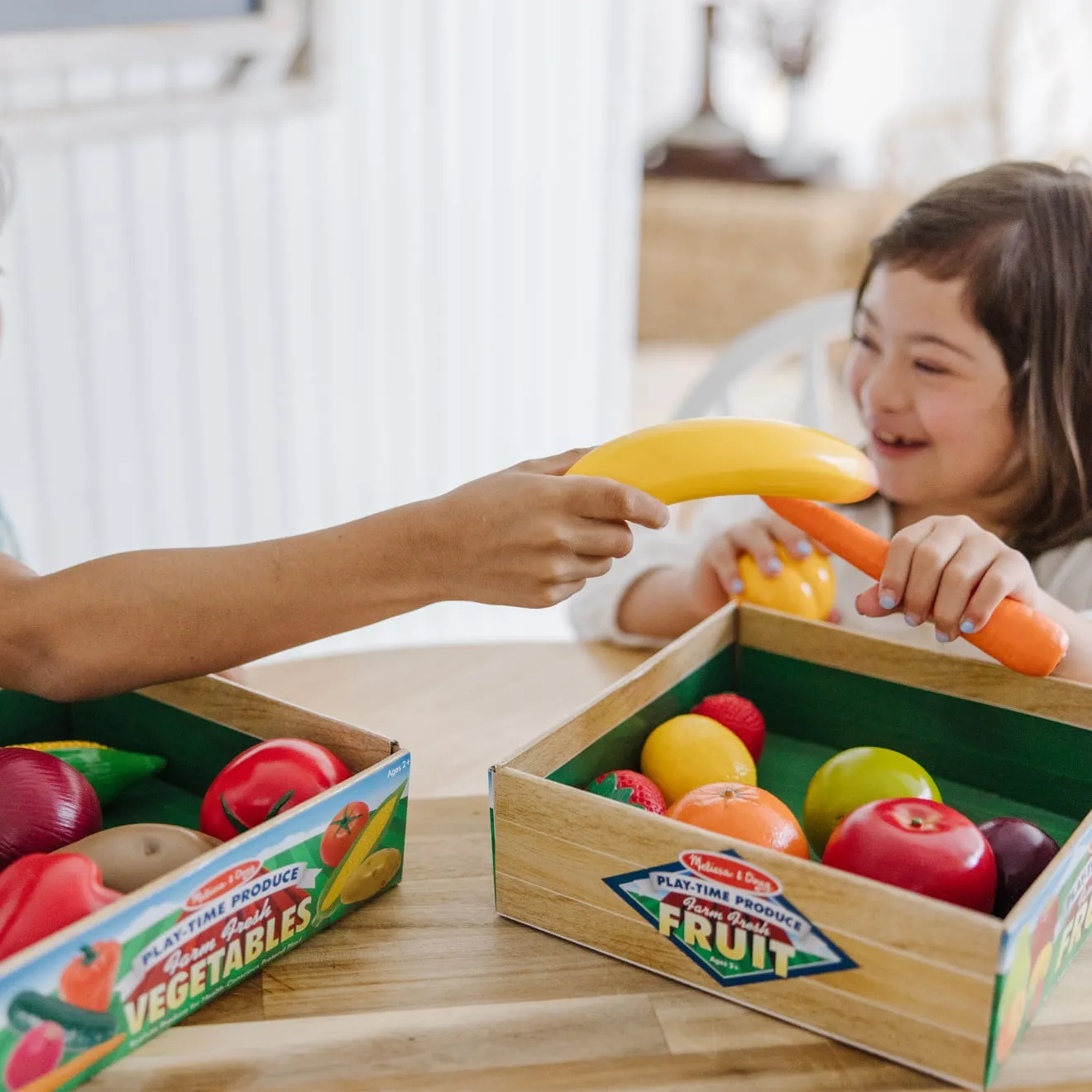 Melissa & Doug Fruit & Veggies speelgoedeten set 16-delig