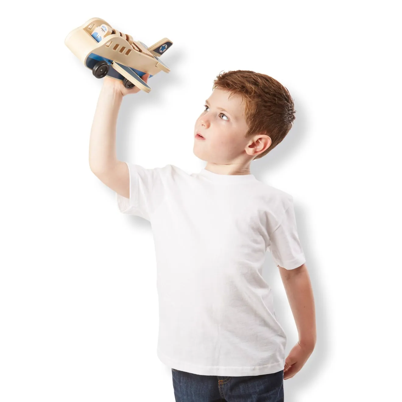 Melissa & Doug Wooden Airplane houten vliegtuig met figuren