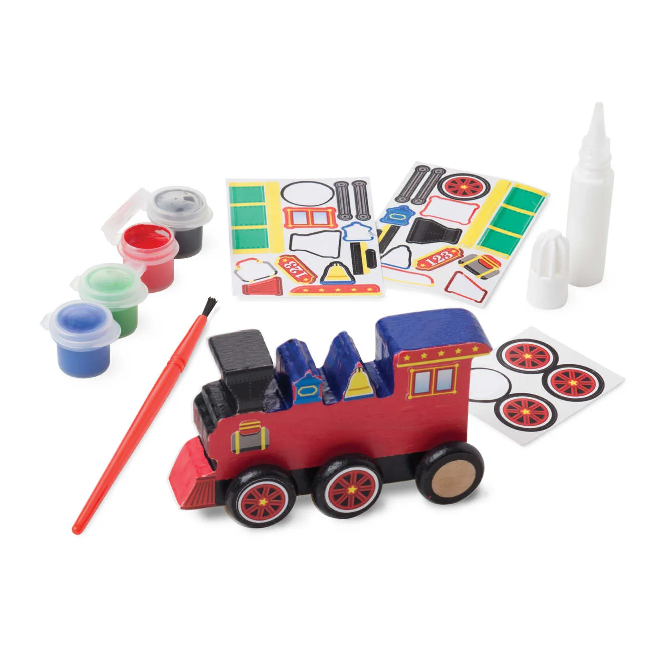 Melissa & Doug Created by Me! Train knutselset houten trein