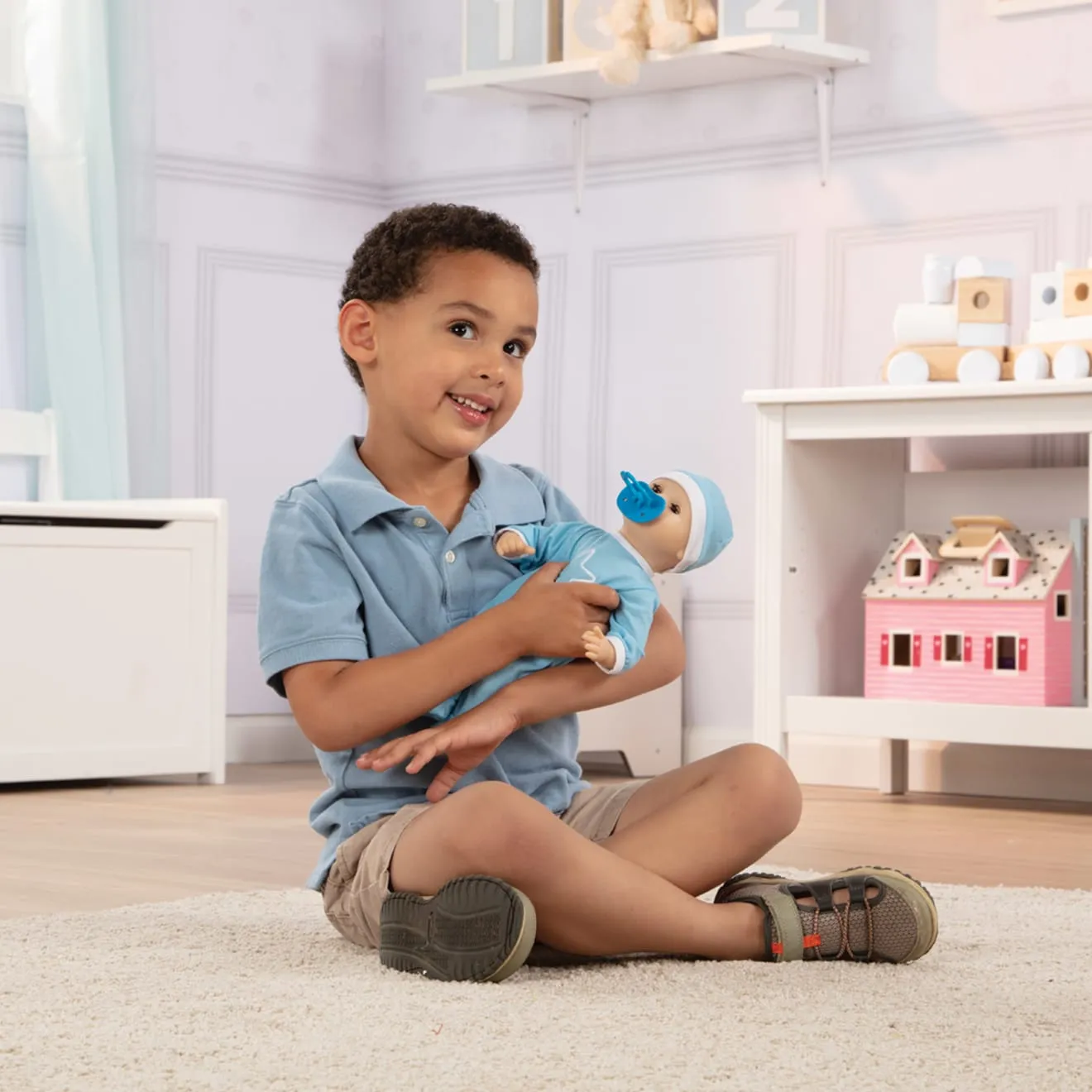 Melissa & Doug Mine to Love Jordan babypop 30 cm jongen