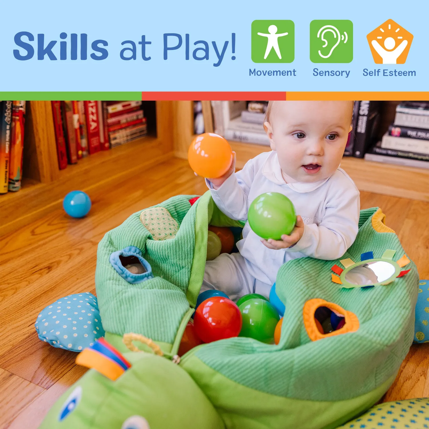 Melissa & Doug K's Kids Schildpad Ballenbak 60 Ballen