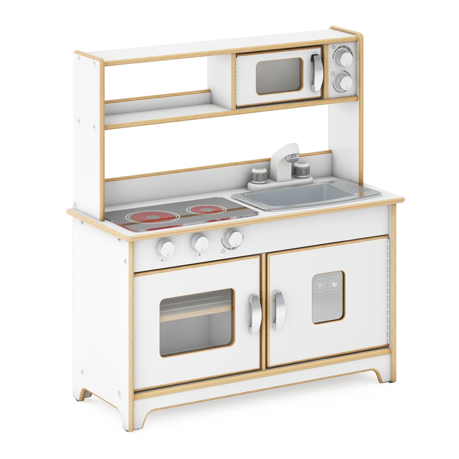 Guidecraft EdQ All-in-One speelkeuken naturel hout