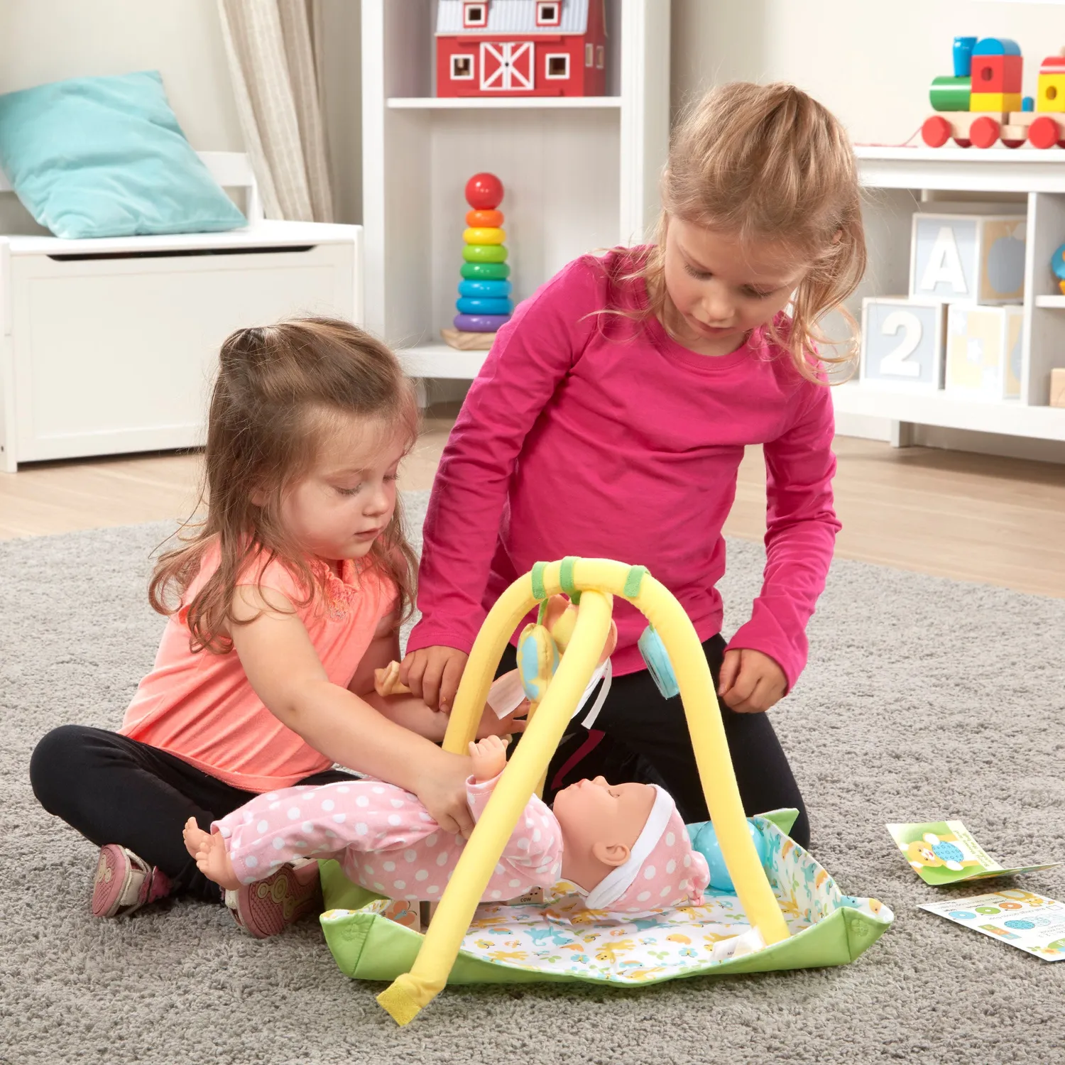 Melissa & Doug Mine to Love Toy Time poppen speelset 16-delig