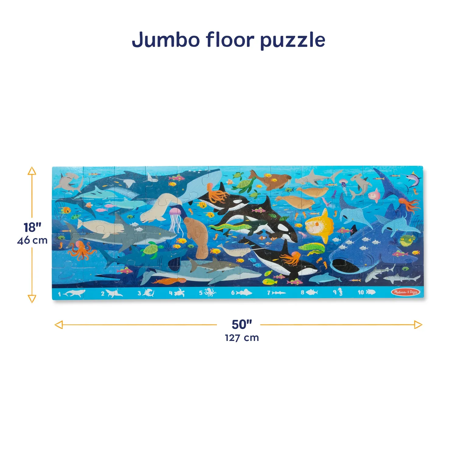 Melissa & Doug Beneath the Waves vloerpuzzel 48 stukjes oceaan