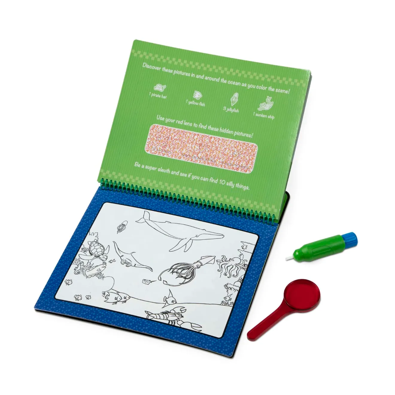 Melissa & Doug Water Wow Animal Antics kleurboek Deluxe 8 pagina's