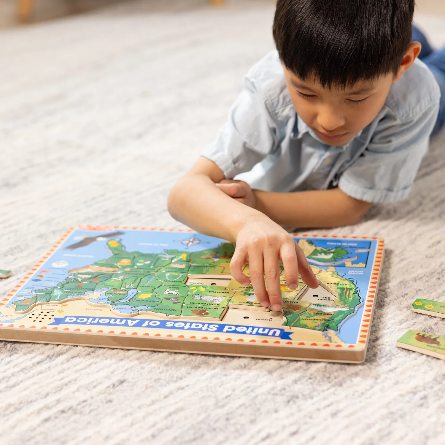 Melissa & Doug USA Geluidspuzzel Hout 40 stukjes
