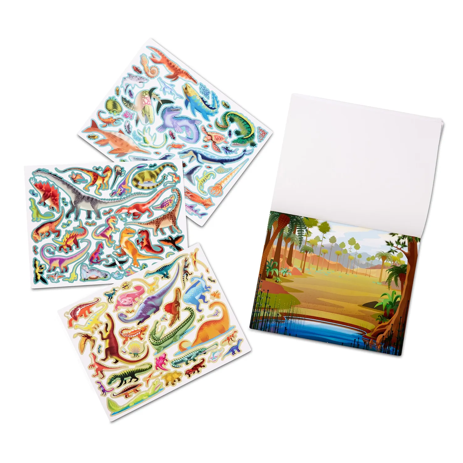 Melissa & Doug Reusable Sticker Pad Prehistoric stickers dino