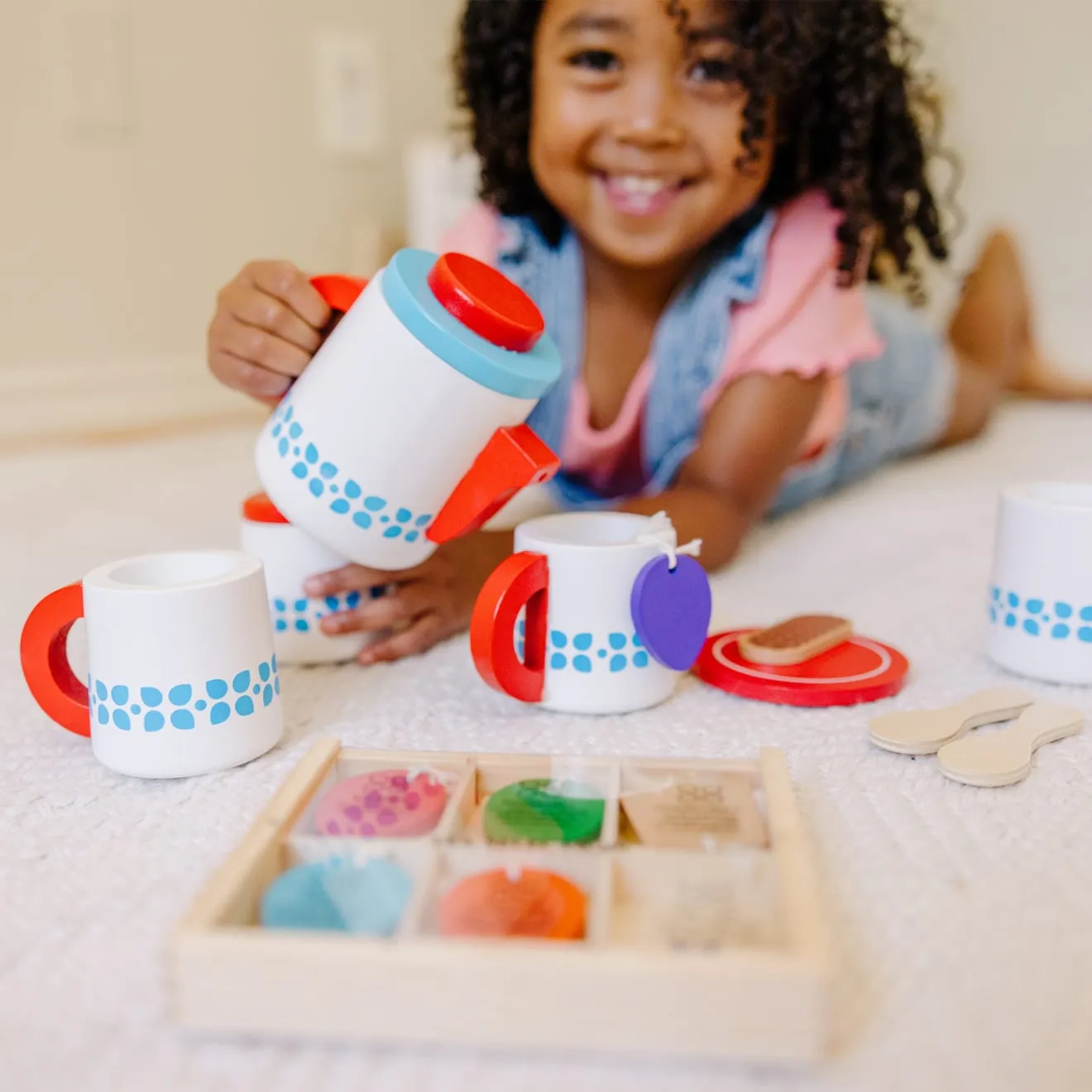 Melissa & Doug Steep & Serve theeset hout 3+ jaar theefeestje