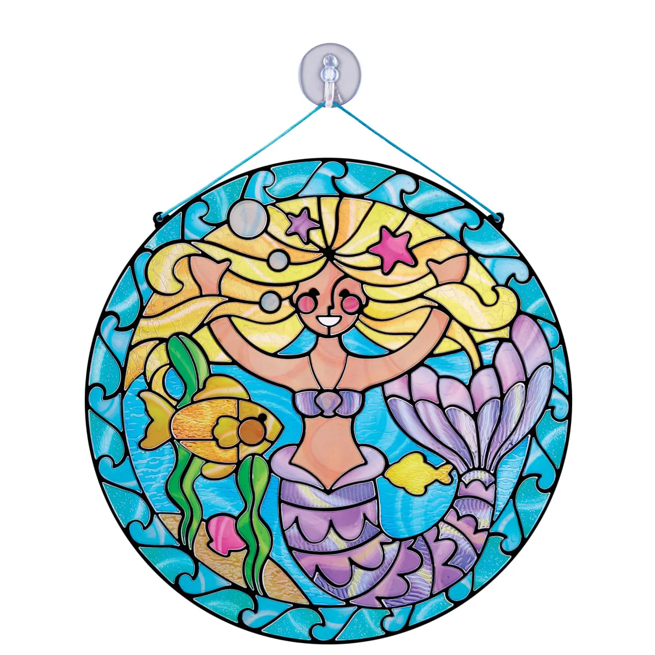 Melissa & Doug Stained Glass Mermaid raamhanger 3-5 jaar