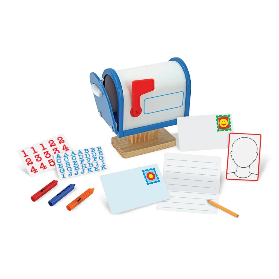Melissa & Doug My Own Mailbox houten brievenbus speelgoed