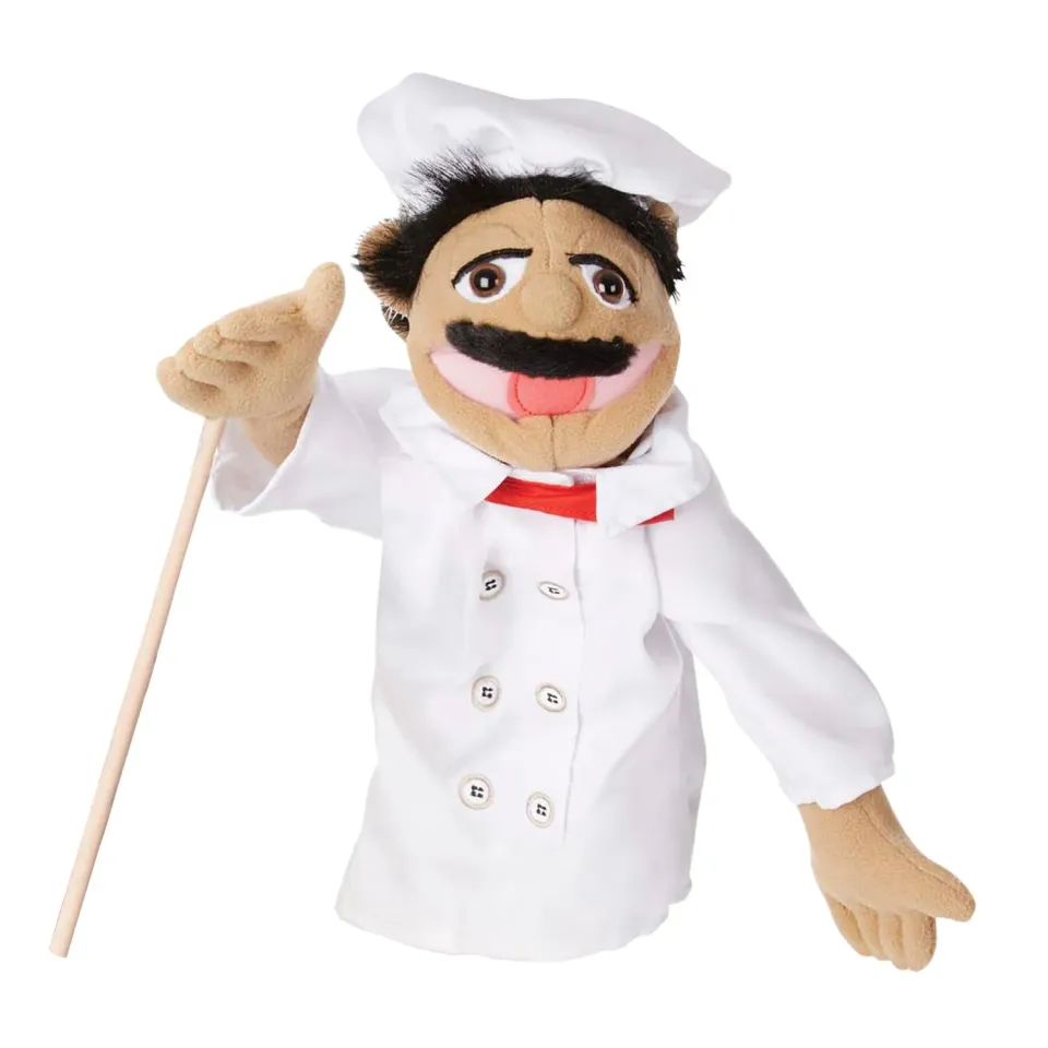 Melissa & Doug Chef Al Dente handpop kok 38 cm poppenspel