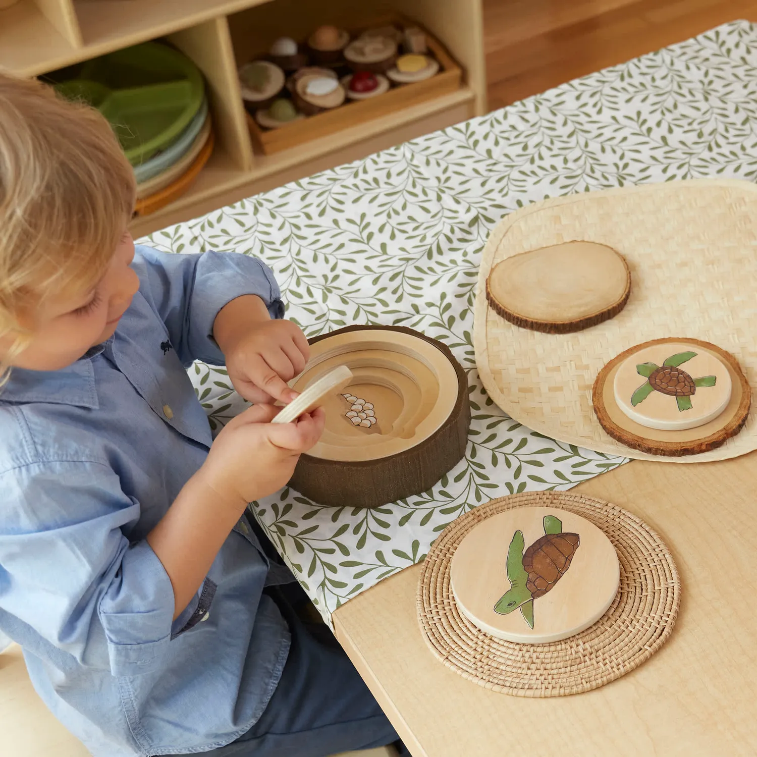 Guidecraft Lifecycle puzzel set van 3 kikker vlinder schildpad