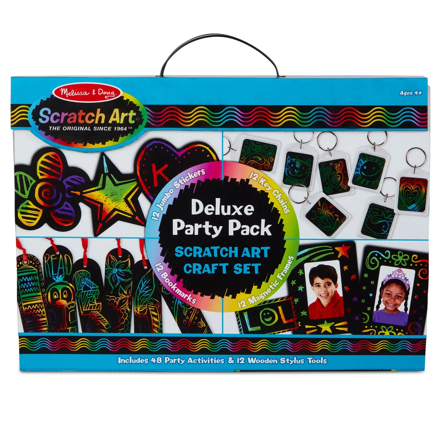 Melissa & Doug Scratch Art Deluxe Party Pack knutselset
