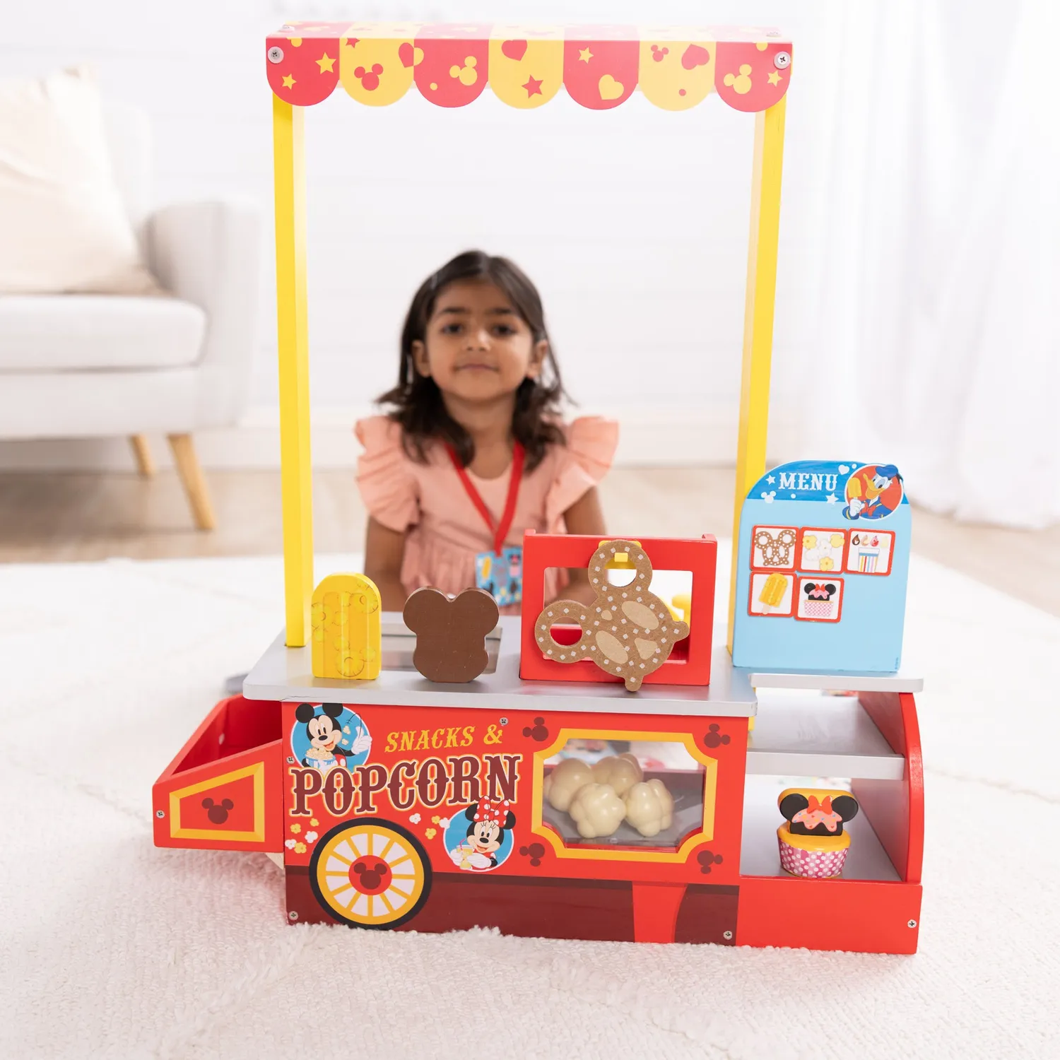 Melissa & Doug Disney Snacks Popcorn Speelwinkel houten 33-delig