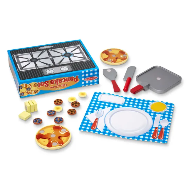 Melissa & Doug Flip & Serve Pancake Set speelvoedsel hout