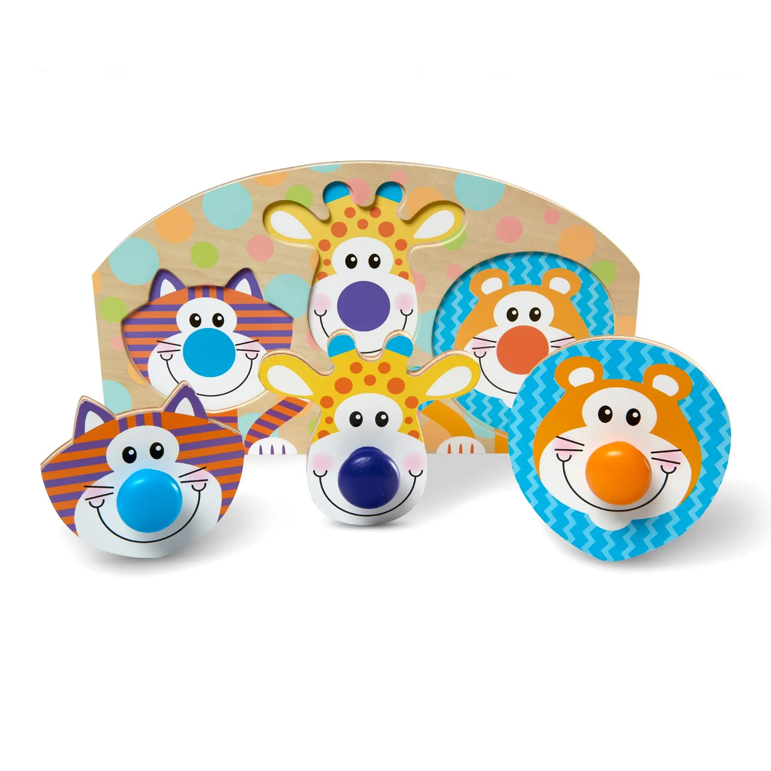 Melissa & Doug Safari houten puzzel 3 stukjes