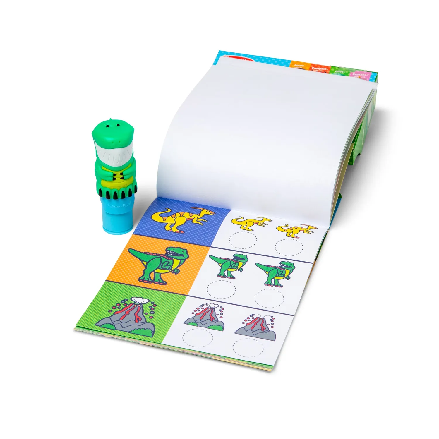 Melissa & Doug Sticker WOW Dinosaur stickerboek met stempel