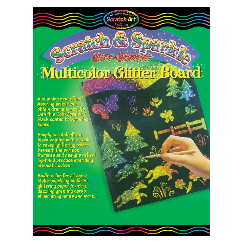 Melissa & Doug Scratch & Sparkle glitter kraskaarten 10 stuks