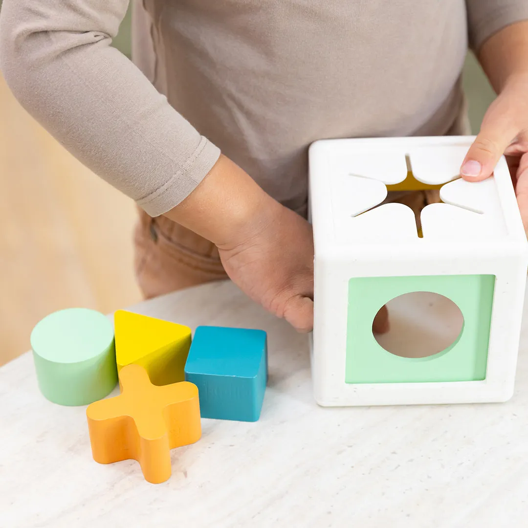 OPPI Kuby sorteerkubus 17-delig hout silicone