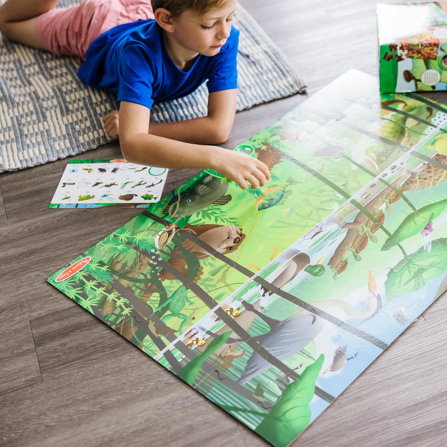 Melissa & Doug Let's Explore zoekpuzzel 48 stukjes dubbelzijdig
