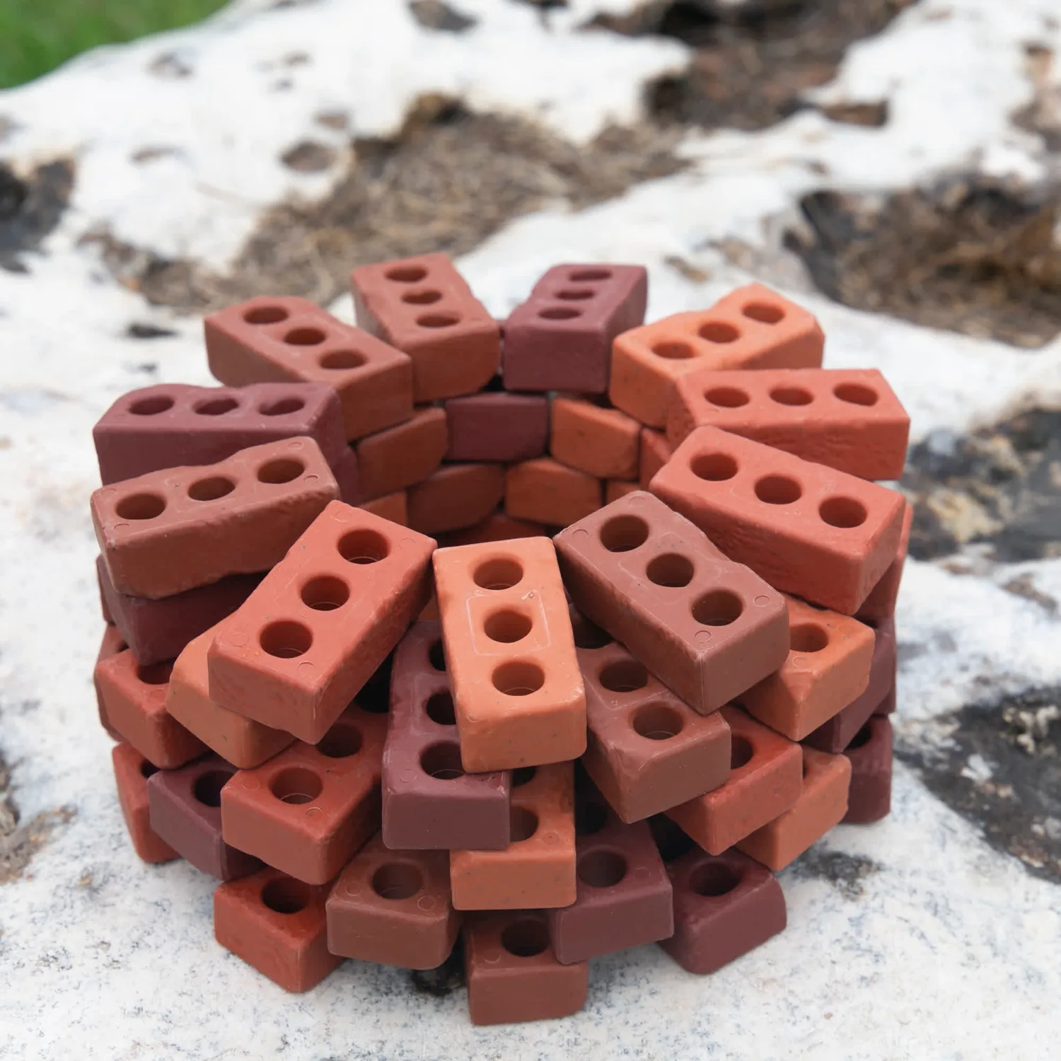 Guidecraft Little Bricks bouwstenen 60 stuks mini