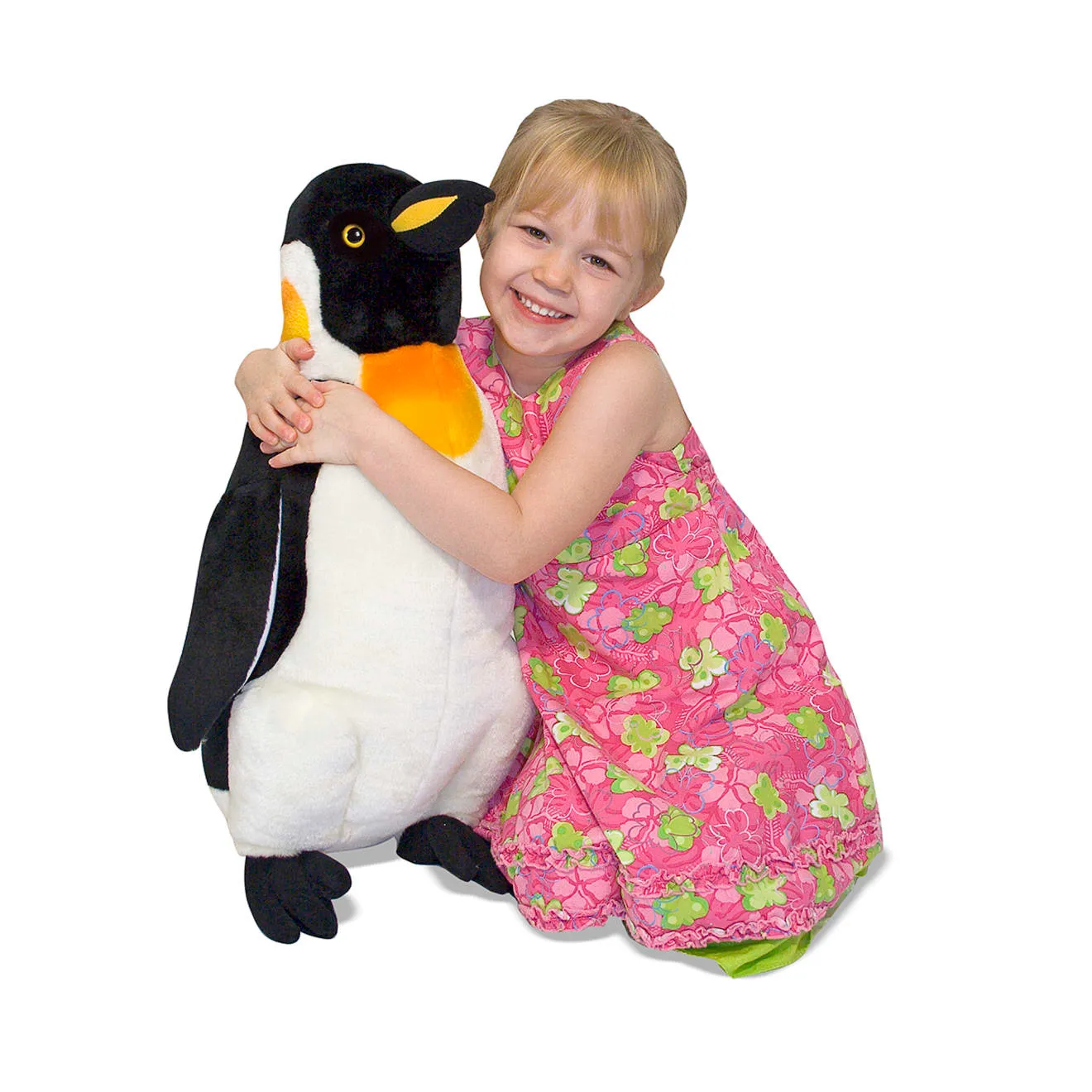 Melissa & Doug Pinguin Knuffel Groot Pluche Zwart