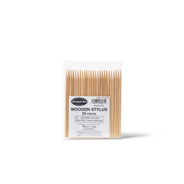 Melissa & Doug Scratch Art 25 houten kraspennen