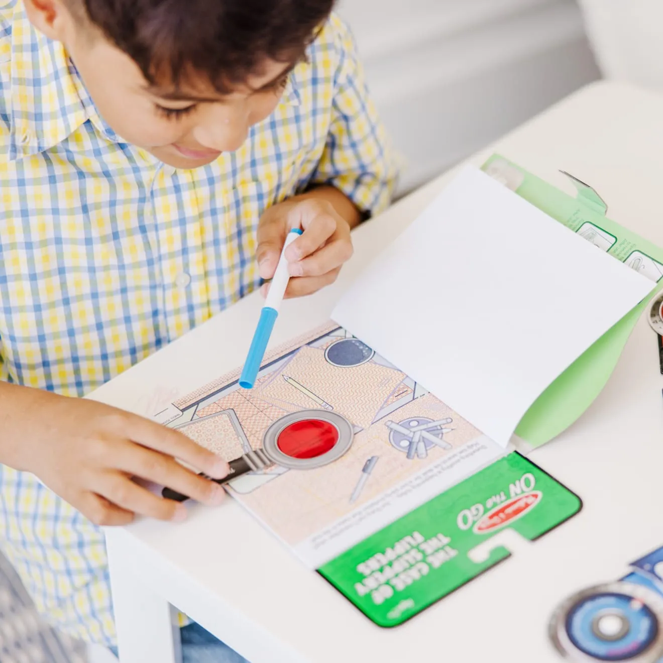 Melissa & Doug Secret Decoder spel Slippery Flippers speurboek 18-pag