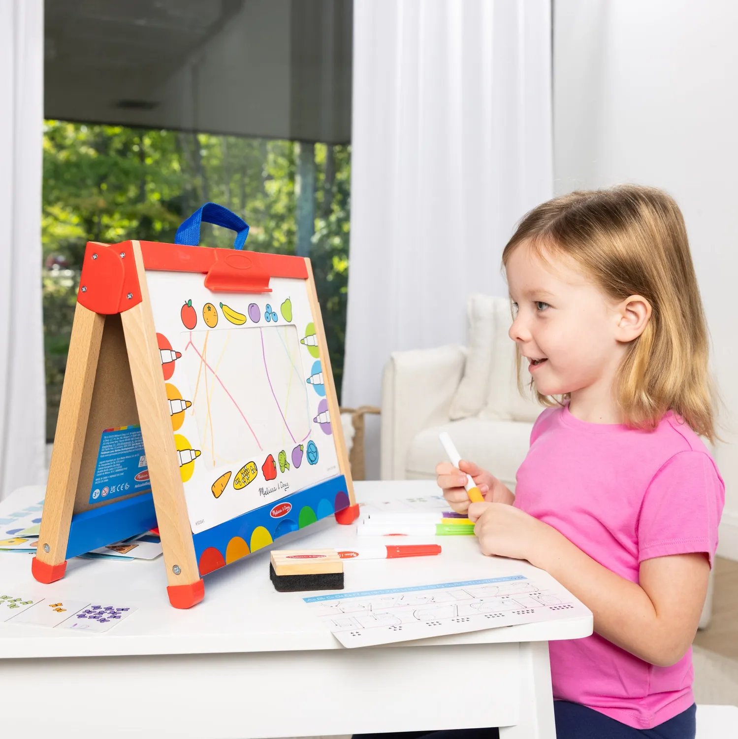 Melissa & Doug Take-Along schildersezel meeneem hout