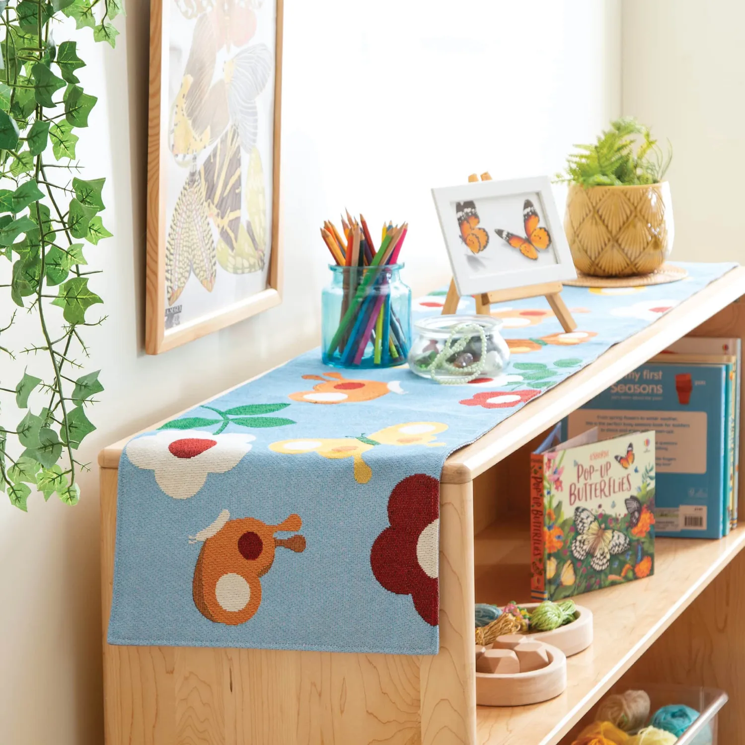 Guidecraft Flutter Decorative Runner tafelloper bloemen
