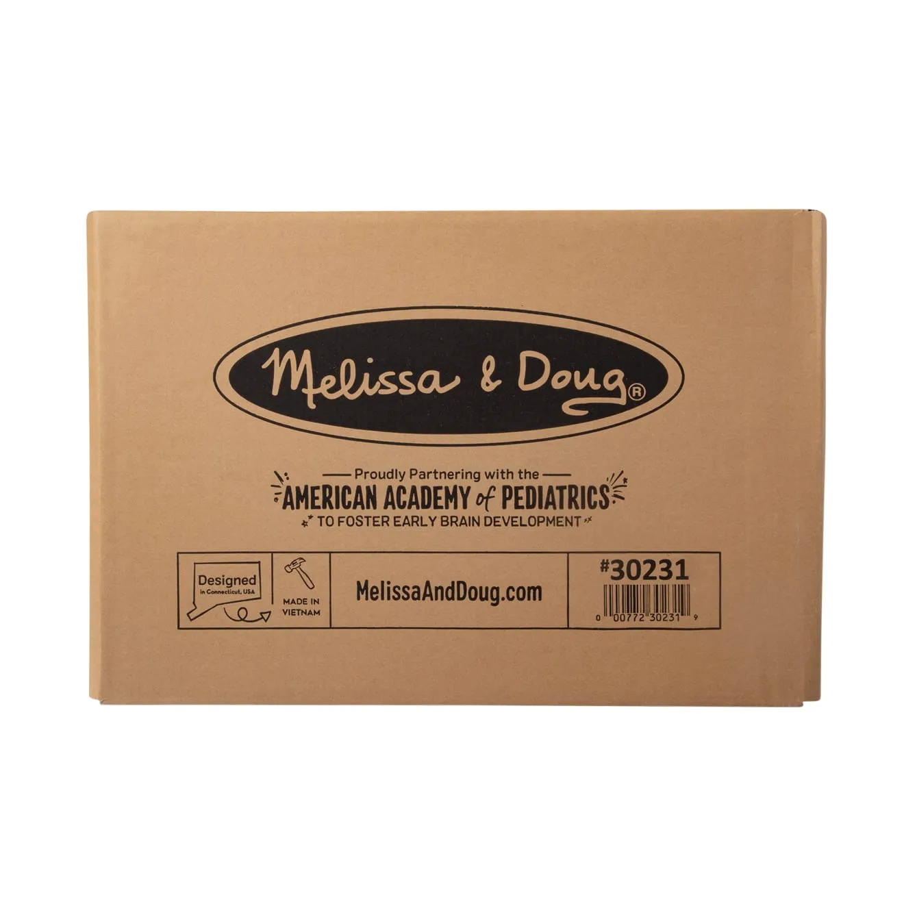 Melissa & Doug kinderbureau met stoel wit hout opbergbak