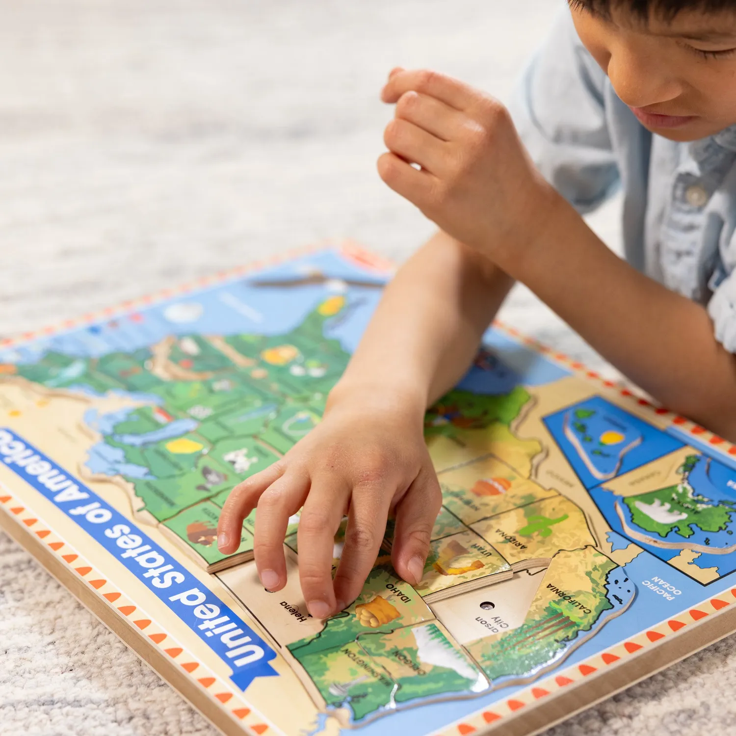 Melissa & Doug USA Geluidspuzzel Hout 40 stukjes