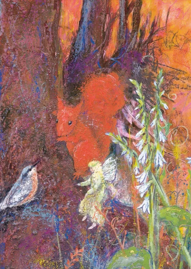 Ginger Fairy Daniela Drescher Eichhörnchen ansichtkaart 10,5x15