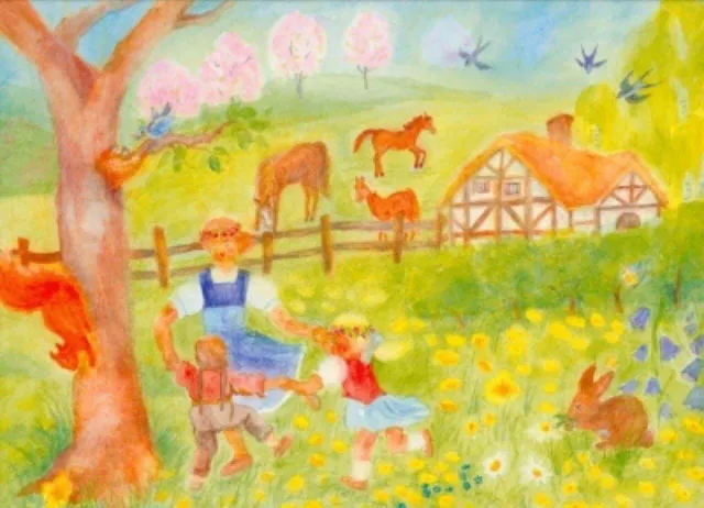 Ginger Fairy Dorothea Schmidt Frühling kaart lente