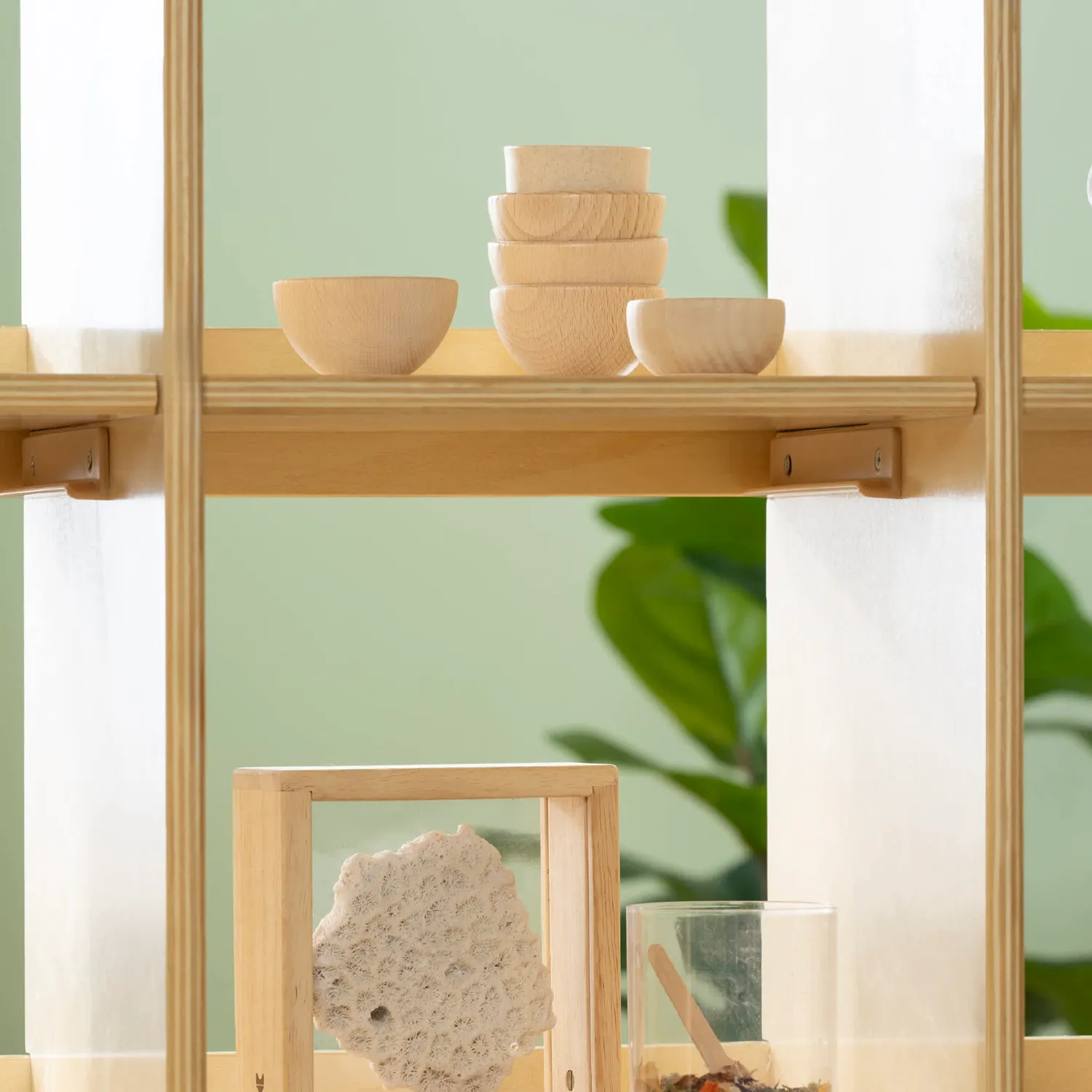 Guidecraft EdQ Curated Storage 3x3 kinderkast natural 9-vaks