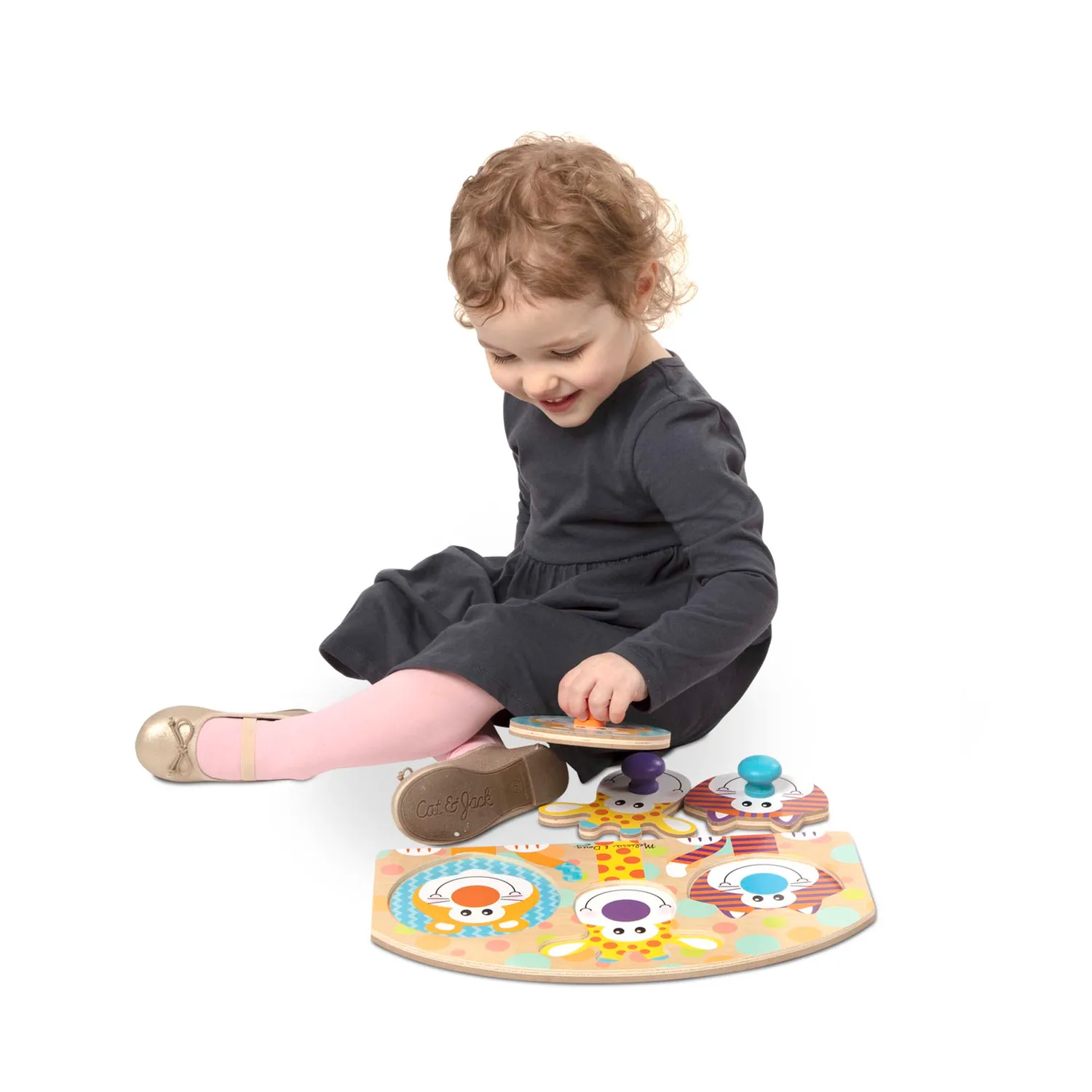 Melissa & Doug Safari houten puzzel 3 stukjes