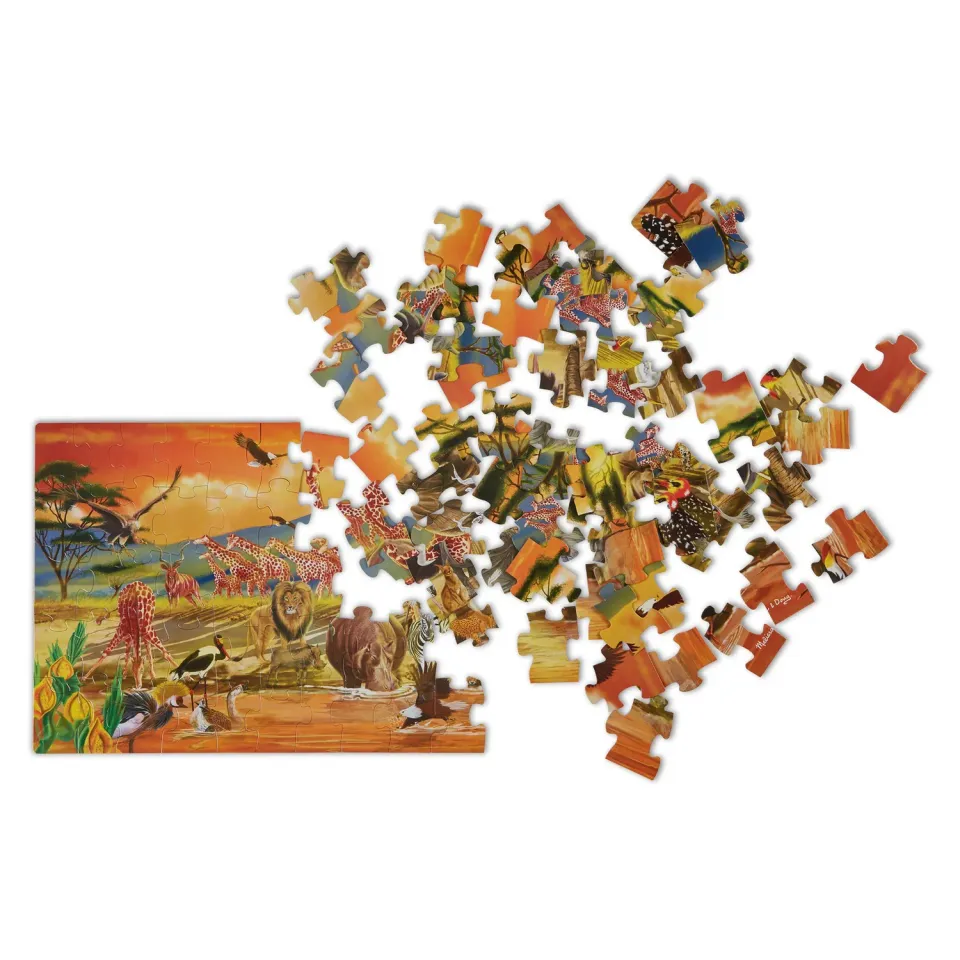 Melissa & Doug Safari Floor Puzzle vloerpuzzel 100 stukjes