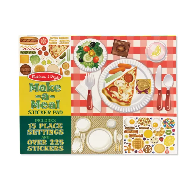 Melissa & Doug Make-a-Meal stickerboek eten 225 stickers