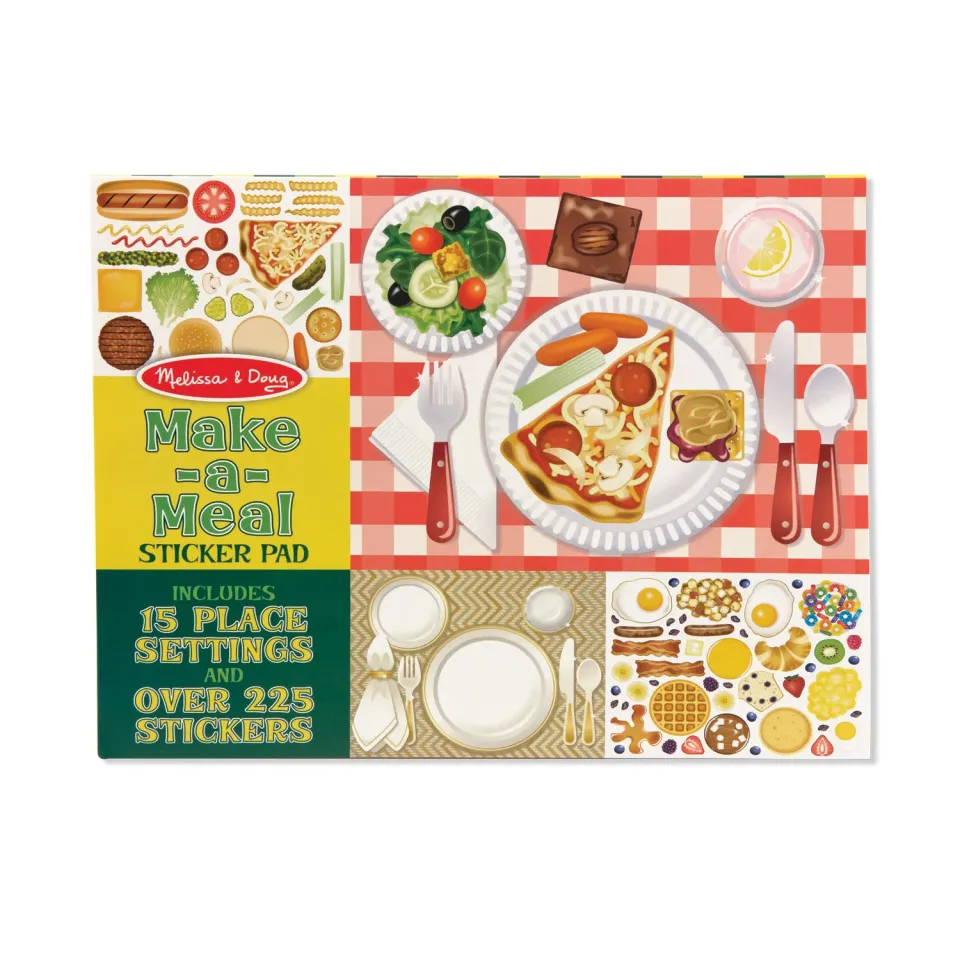 Melissa & Doug Make-a-Meal stickerboek eten 225 stickers