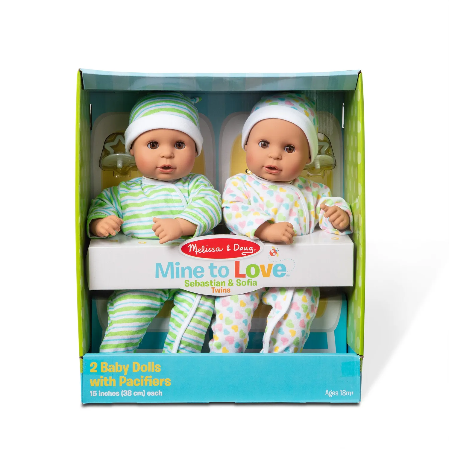 Melissa & Doug Mine to Love Twins Sebastian & Sofia 2-pack