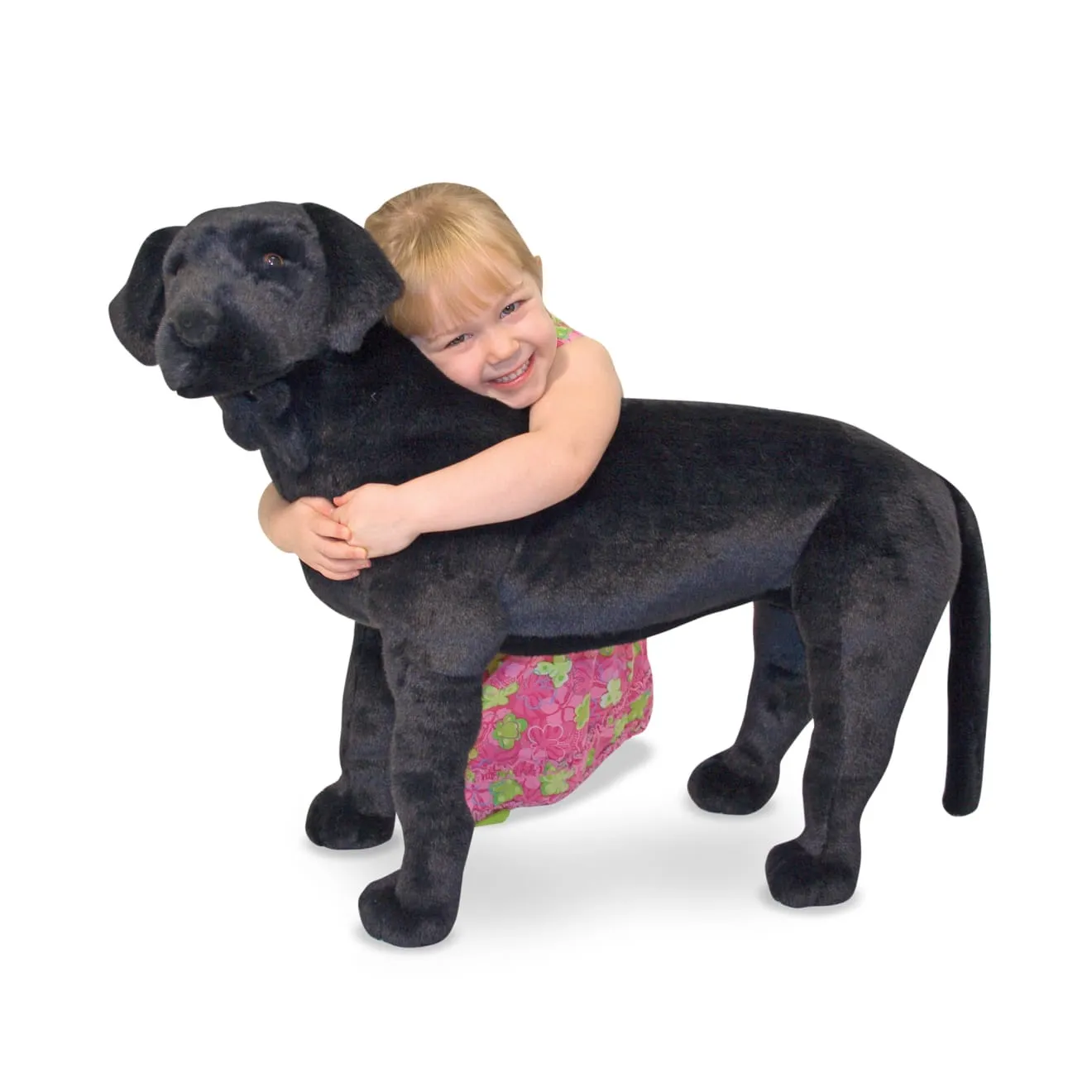 Melissa & Doug Black Lab knuffel reuze zwarte labrador