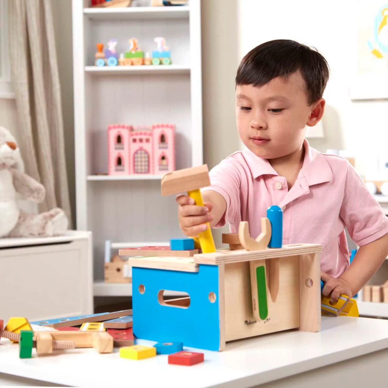 Melissa & Doug Hammer & Saw werkbank hout 32-delig