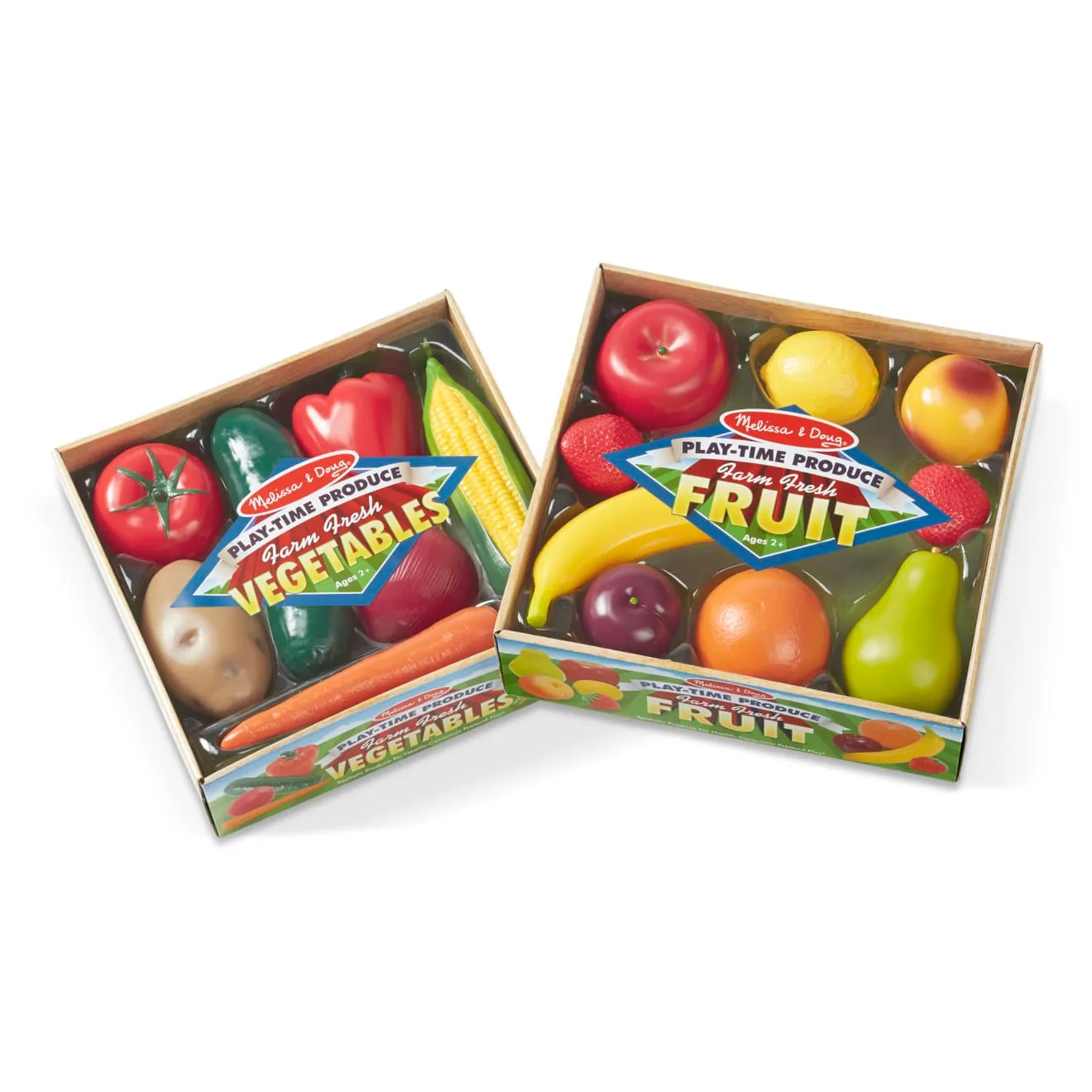 Melissa & Doug Fruit & Veggies speelgoedeten set 16-delig