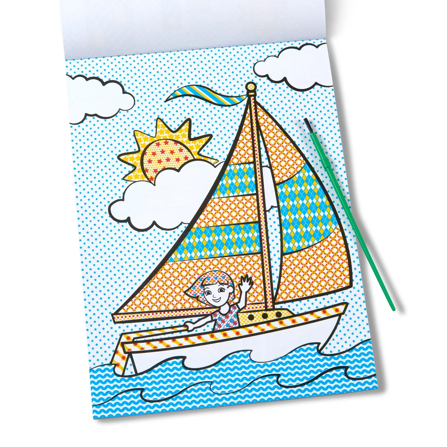 Melissa & Doug My First Paint with Water voertuigen 24 platen