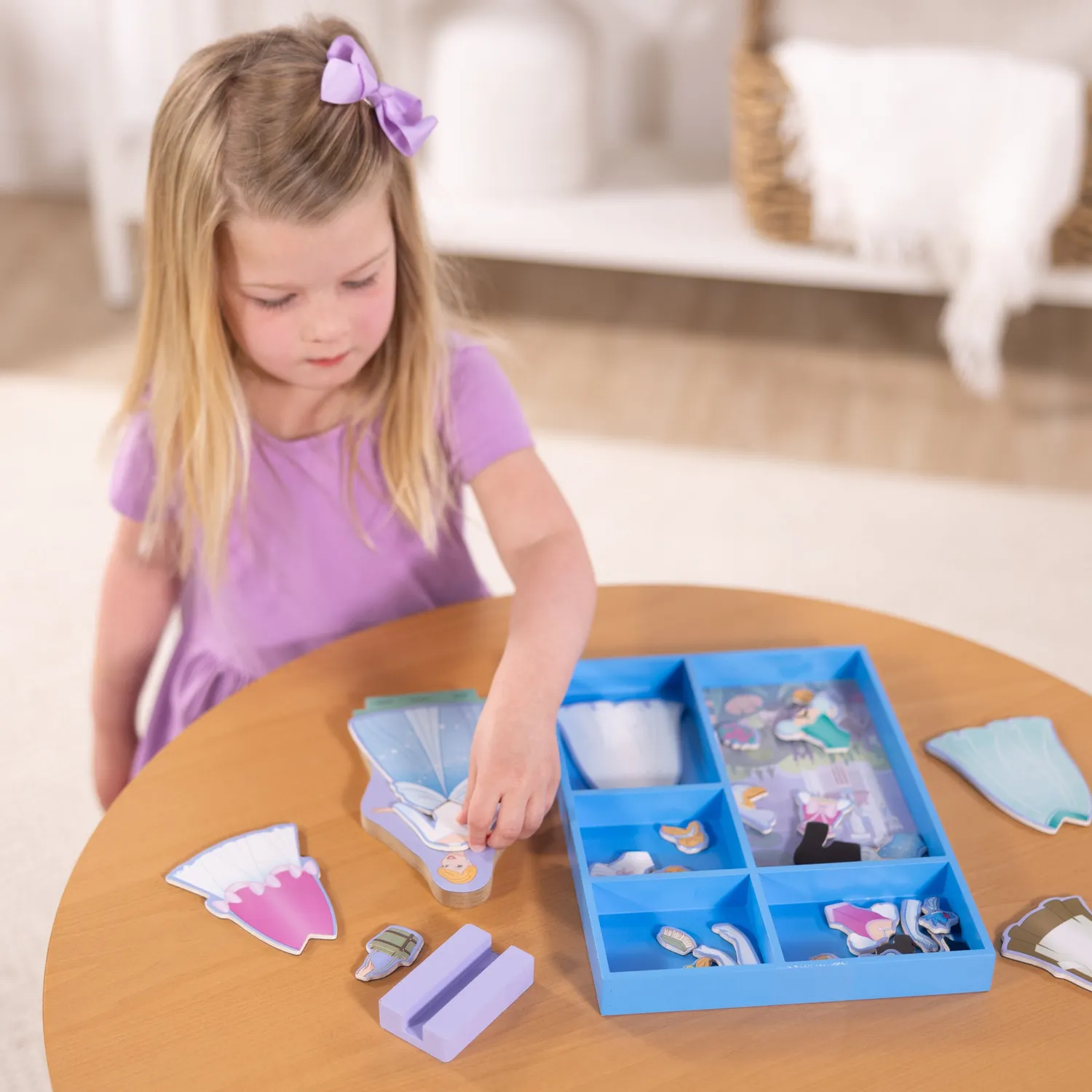 Melissa & Doug Disney Cinderella magnetische aankleedpop hout 30-delig