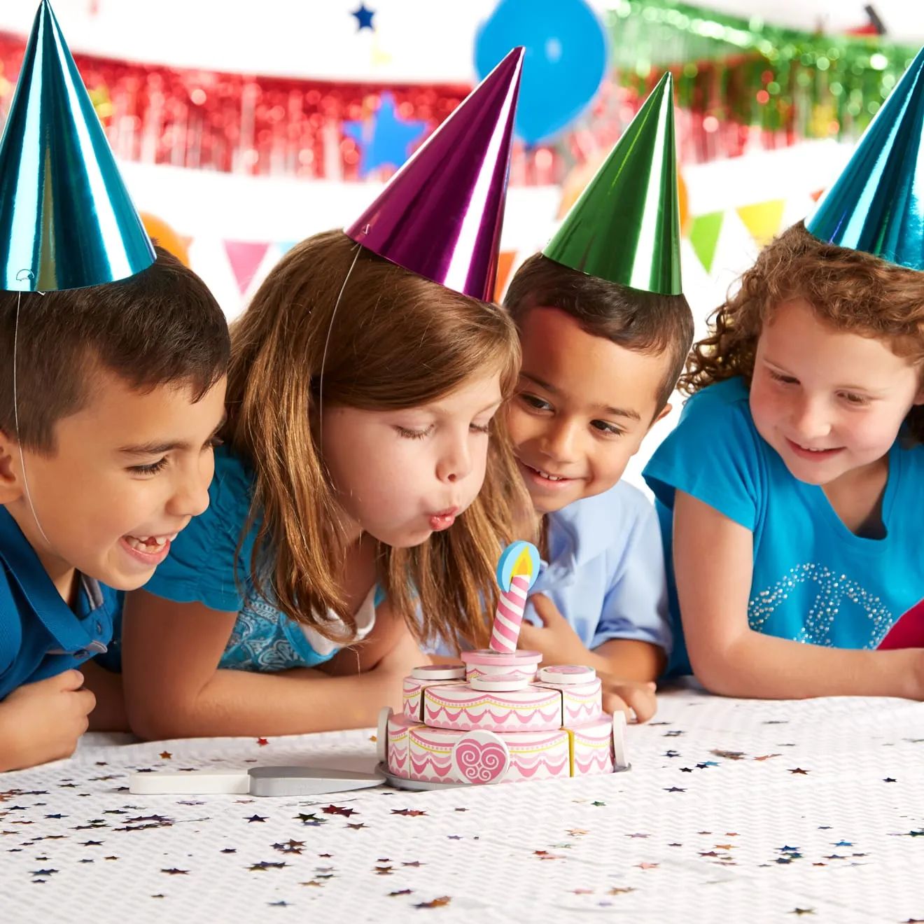 Melissa & Doug Triple-Layer Party Cake houten speelgoedtaart
