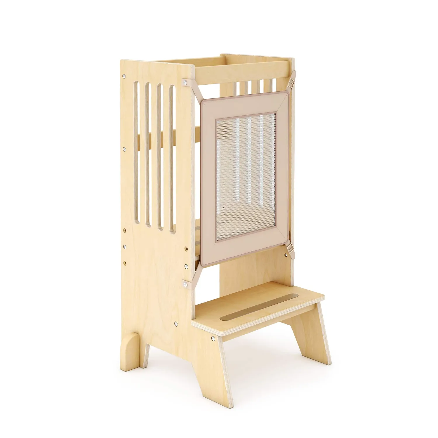 Guidecraft Jr Contemporary Kitchen Helper leertoren wit houten